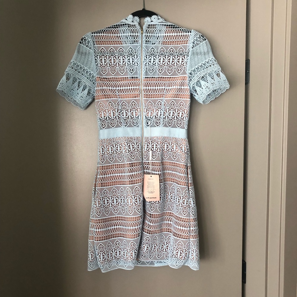 Self-Portrait Lace A-Line Minidress - Picture 5 of 7